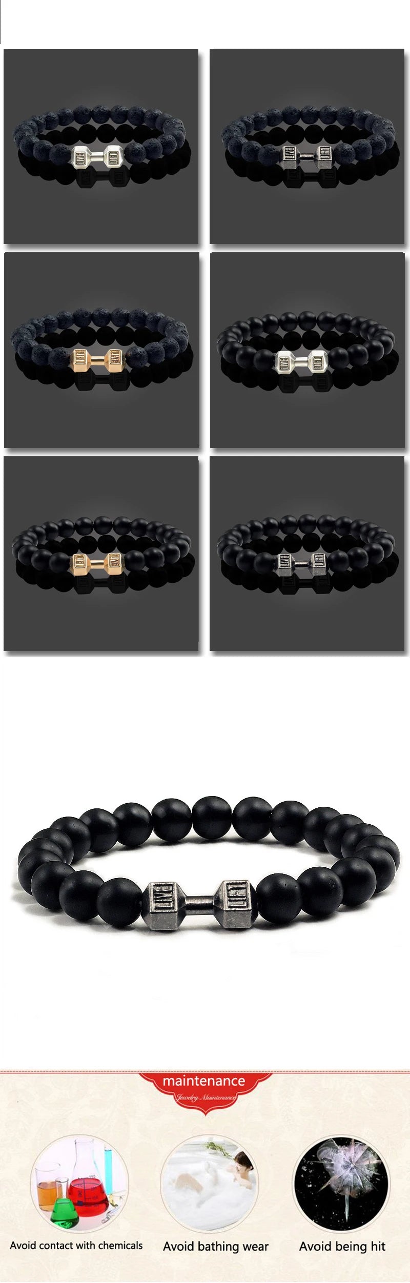 New Dumbbells Bracelets