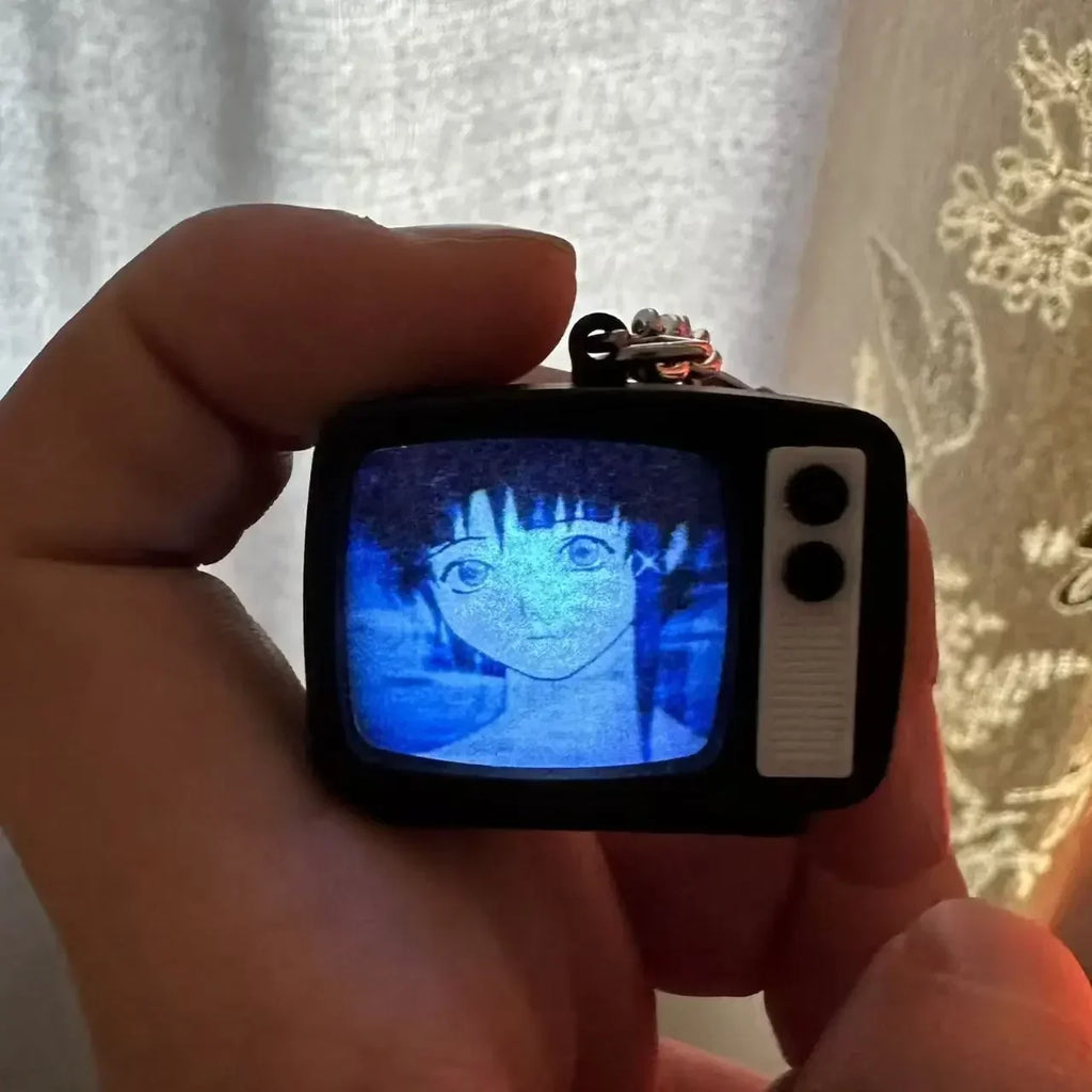 Mini TV Keychain Ring Accessory