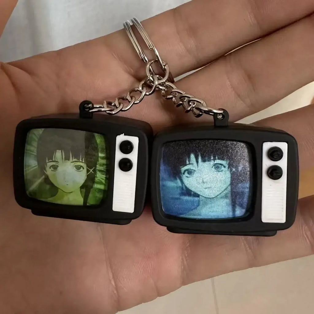 Mini TV Keychain Ring Accessory