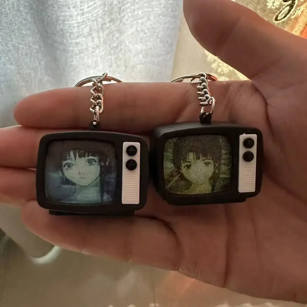 Mini TV Keychain Ring Accessory