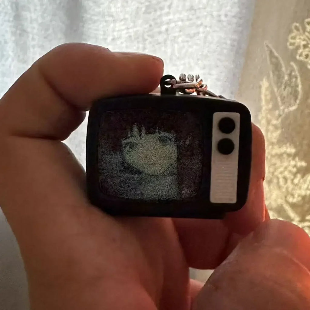 Mini TV Keychain Ring Accessory