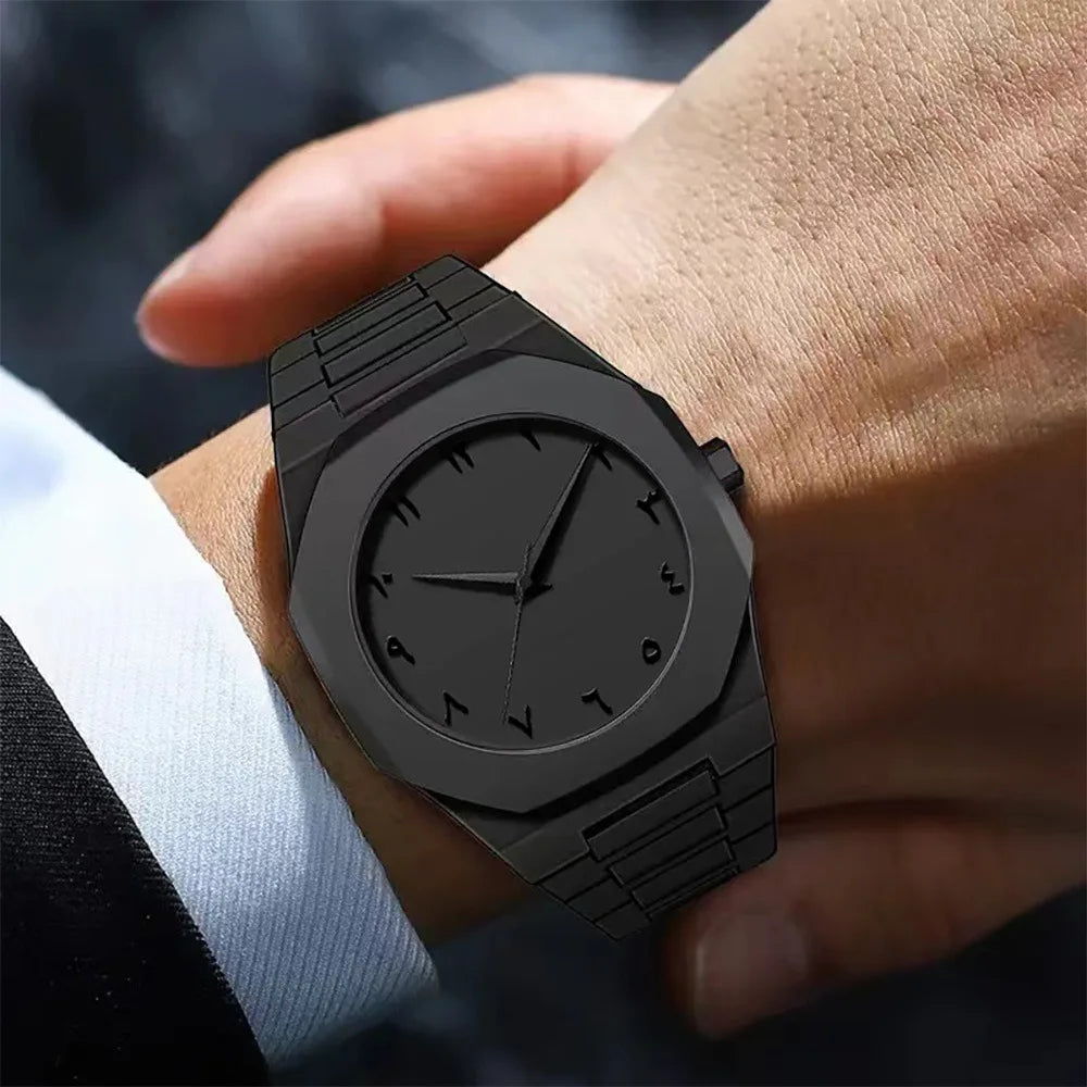 Simple Vanta Black Male Quartz Watches
