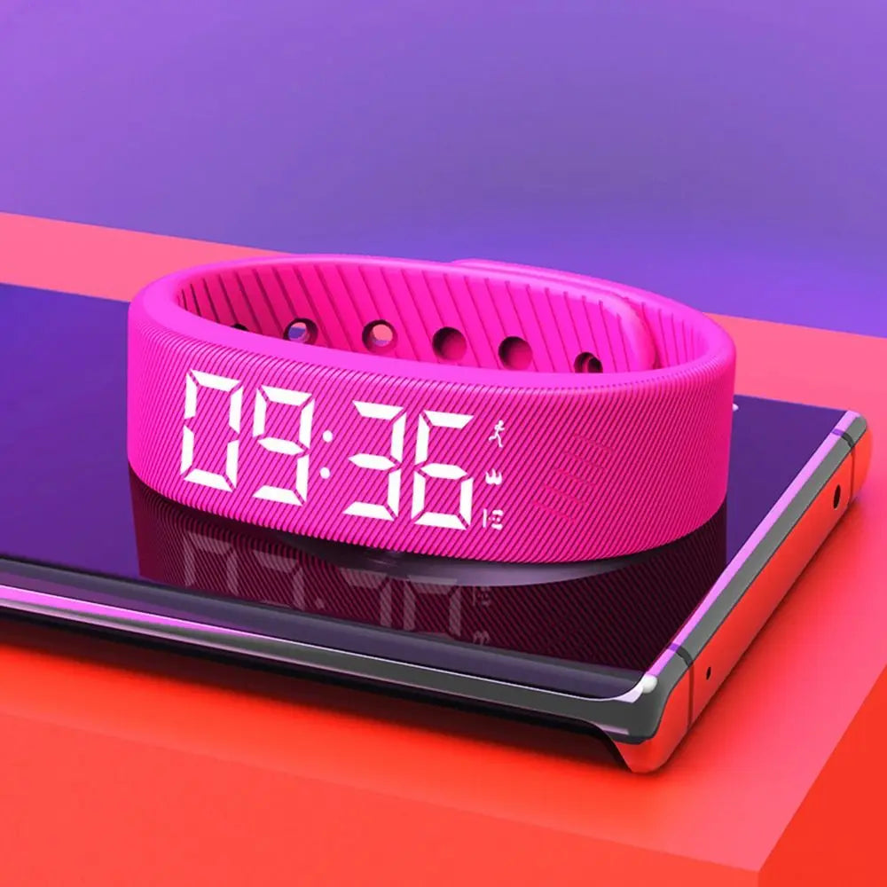 LED Digital Alarm Clock Watch