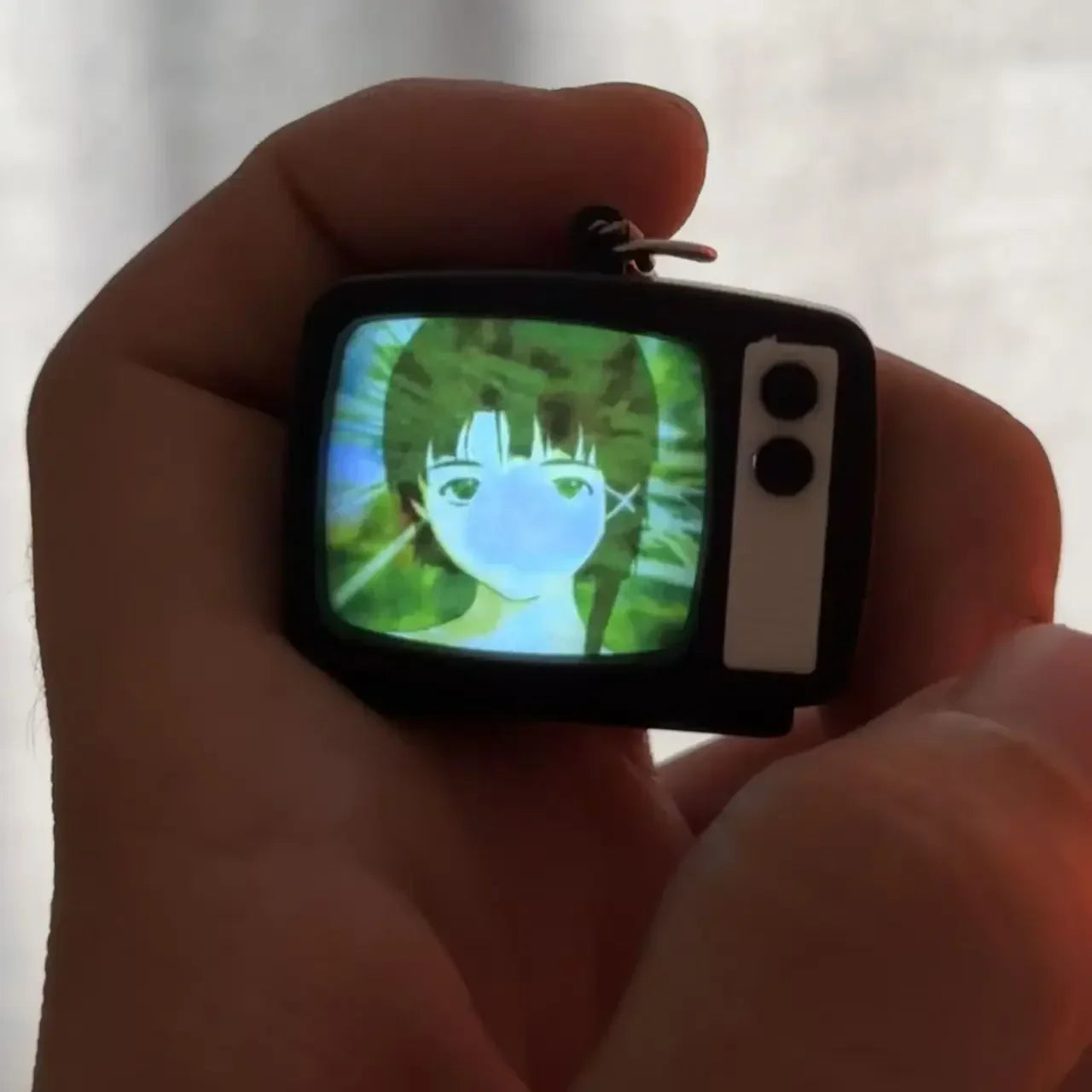 Mini TV Keychain Ring Accessory